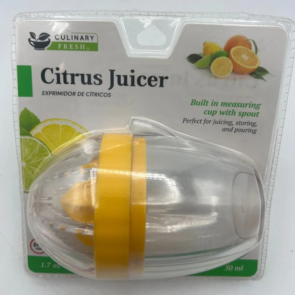 Culinary Fresh Citrus Juicer 50ml Measuring Cup Spout BPA Free New Sealed